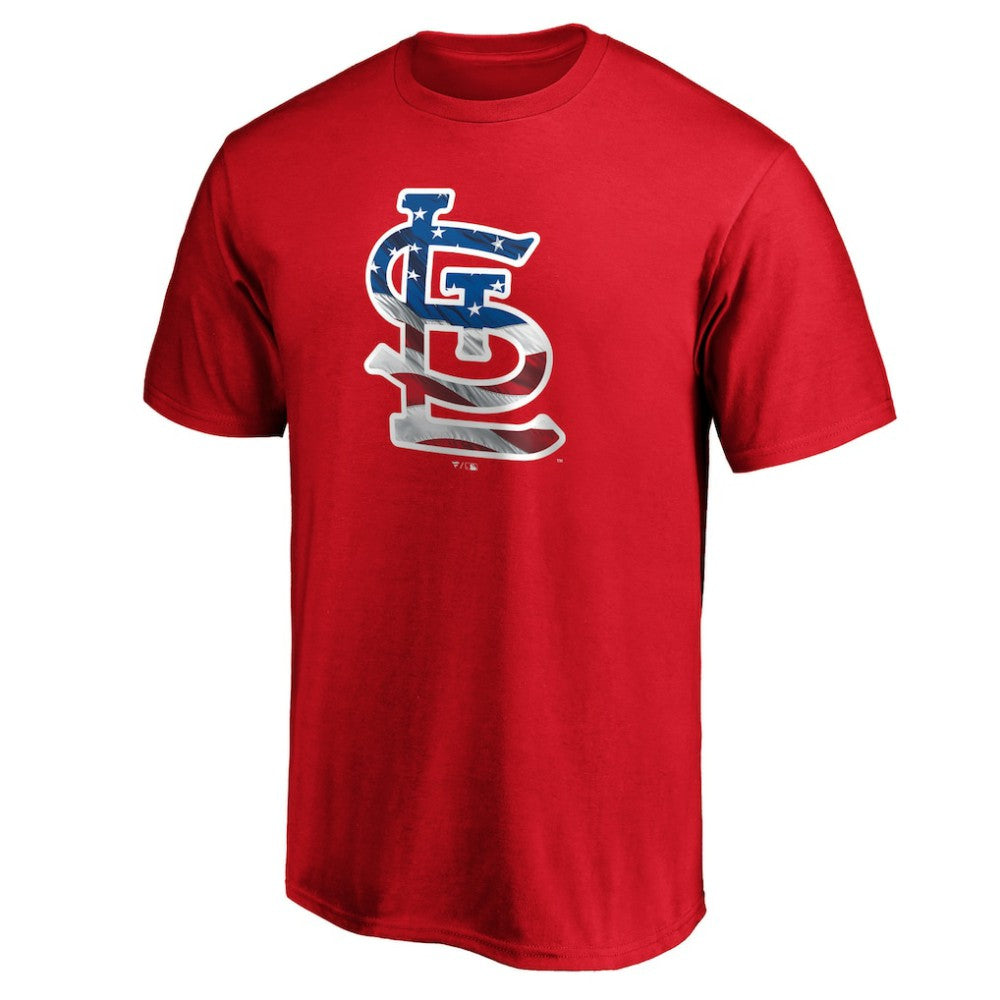 St. Louis Cardinals Banner Wave T-Shirt Red