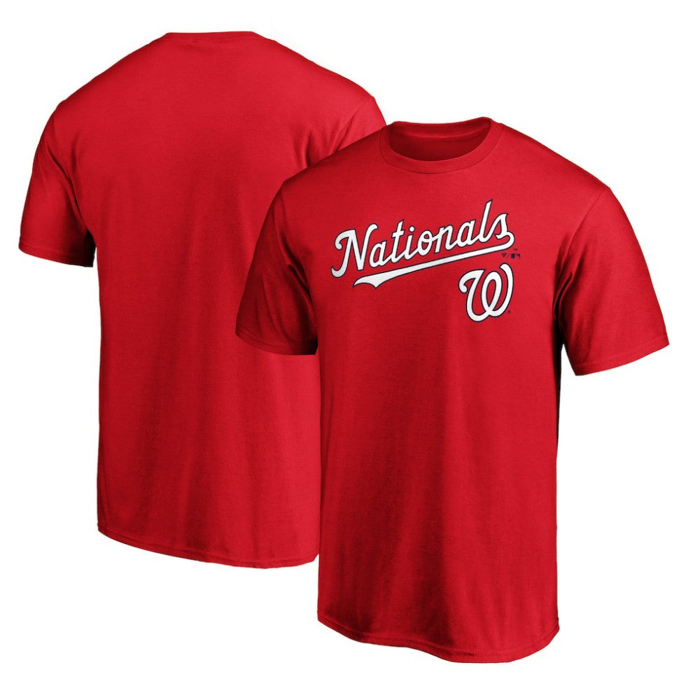 Washington Nationals Team Lockup T-Shirt Red