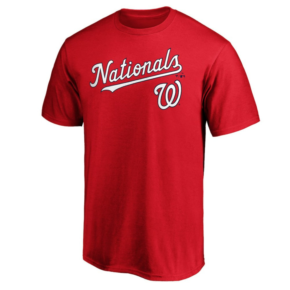 Washington Nationals Team Lockup T-Shirt Red