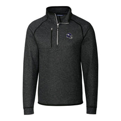 Minnesota Vikings Cutter & Buck Helmet Mainsail Sweater-Knit Half-Zip Pullover Jacket - Charcoal on sale