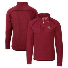 San Francisco 49ers Cutter & Buck Helmet Mainsail Sweater-Knit Half-Zip Pullover Jacket - Red online