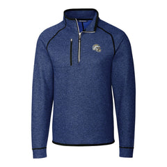 Los Angeles Chargers Cutter & Buck Helmet Mainsail Sweater-Knit Half-Zip Pullover Jacket - Blue sale