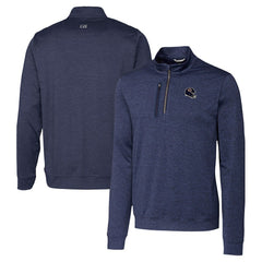 Chicago Bears Cutter & Buck Helmet Stealth Heathered Quarter-Zip Pullover Top - Navy online