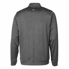 Detroit Lions Cutter & Buck Helmet Stealth Heathered Quarter-Zip Pullover Top - Gray for sale