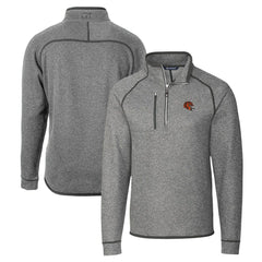 Cincinnati Bengals Cutter & Buck Helmet Mainsail Sweater-Knit Half-Zip Pullover Jacket - Silver outlet