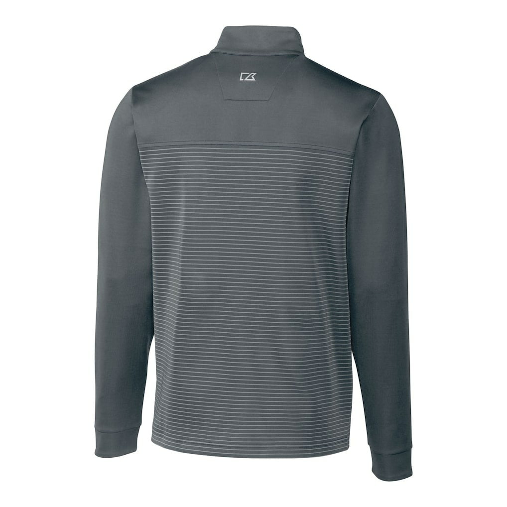 Cincinnati Bengals Cutter & Buck Traverse Stripe Stretch Quarter-Zip Pullover Top - Gray online