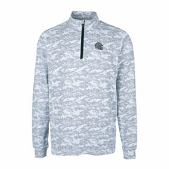 Detroit Lions Cutter & Buck Helmet Traverse Camo Print Stretch Quarter-Zip Pullover Top - Charcoal for sale