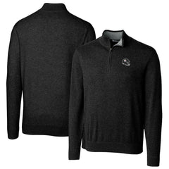 Pittsburgh Steelers Cutter & Buck Helmet Lakemont Tri-Blend Quarter-Zip Pullover Sweater - Black on sale