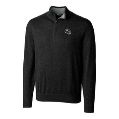 Pittsburgh Steelers Cutter & Buck Helmet Lakemont Tri-Blend Quarter-Zip Pullover Sweater - Black on sale