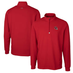 Kansas City Chiefs Cutter & Buck Helmet Traverse Stretch Quarter-Zip Pullover Top - Red cheap