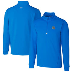 Detroit Lions Cutter & Buck Helmet Traverse Stretch Quarter-Zip Pullover Top - Blue outlet