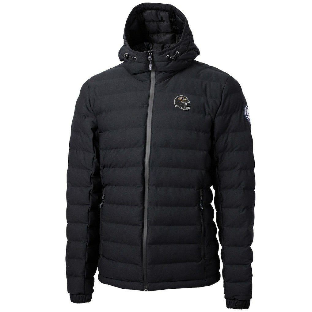 Baltimore Ravens Cutter & Buck Helmet Mission Ridge Repreve Eco Insulated Puffer Full-Zip Jacket - Black discount