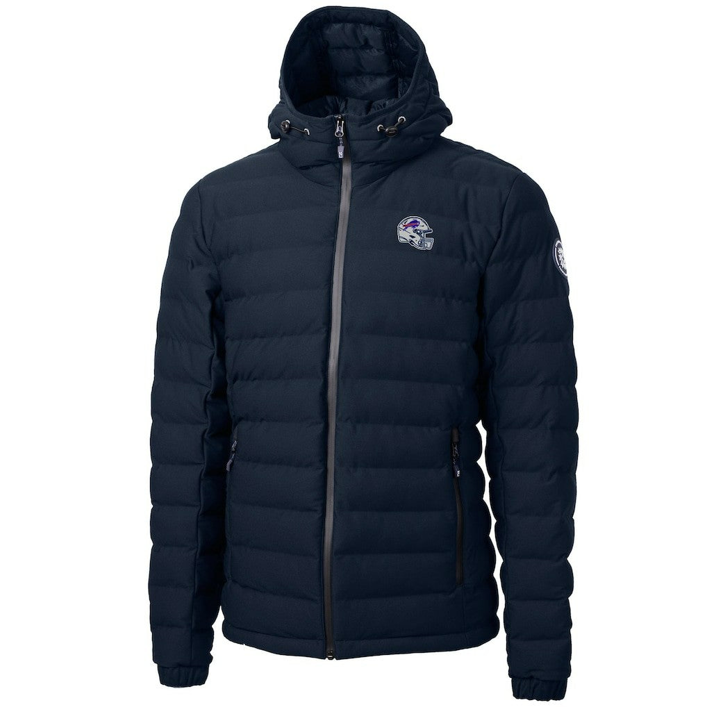 Buffalo Bills Cutter & Buck Helmet Mission Ridge Repreve Eco Insulated Puffer Full-Zip Jacket - Navy for sale