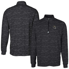 Baltimore Ravens Cutter & Buck Helmet Traverse Camo Print Stretch Quarter-Zip Pullover Top - Black online
