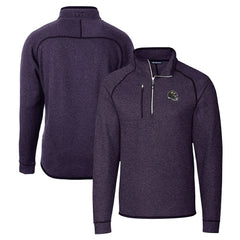 Baltimore Ravens Cutter & Buck Helmet Mainsail Sweater-Knit Half-Zip Pullover Jacket - Purple cheap