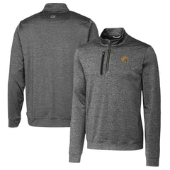 Green Bay Packers Cutter & Buck Helmet Stealth Heathered Quarter-Zip Pullover Top - Gray online