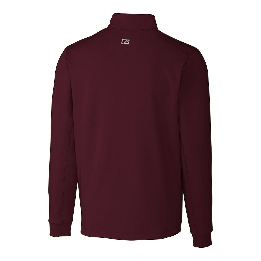 Washington Commanders Cutter & Buck Helmet Traverse Stretch Quarter-Zip Pullover Top - Burgundy cheap