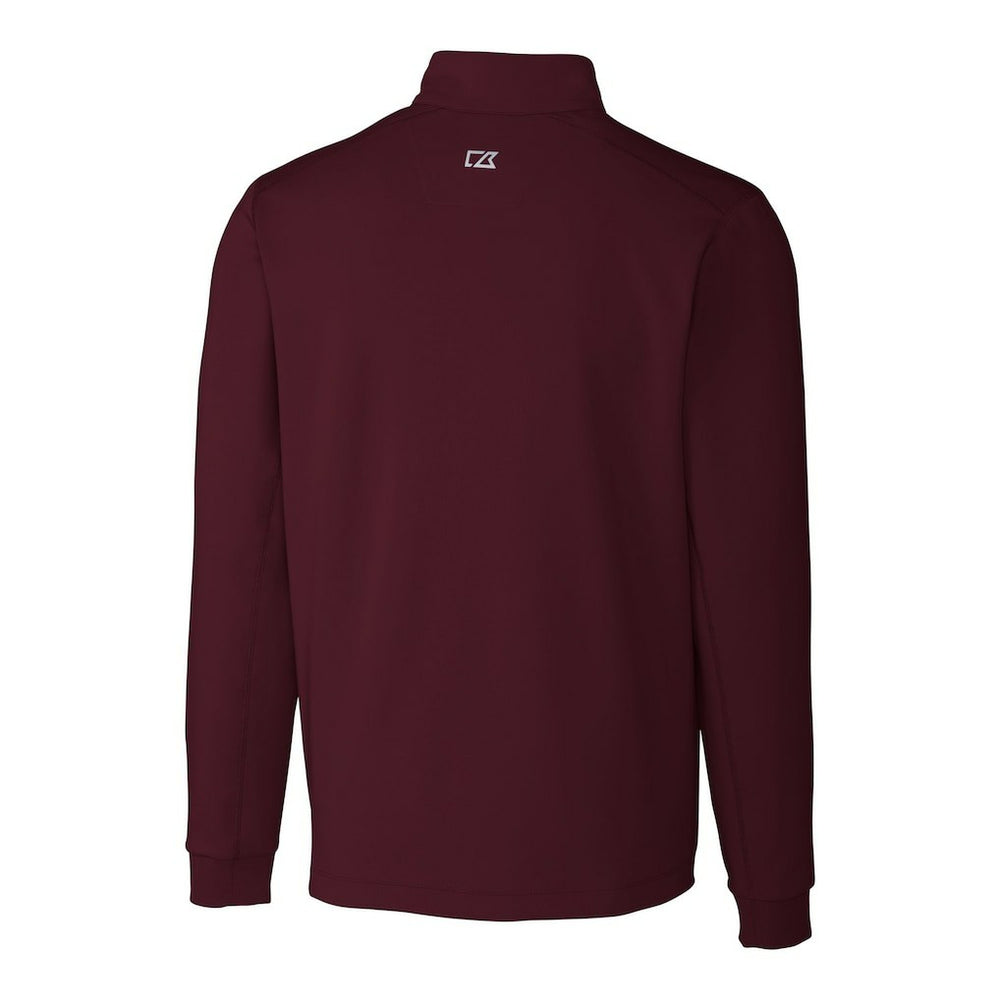 Washington Commanders Cutter & Buck Helmet Traverse Stretch Quarter-Zip Pullover Top - Burgundy cheap