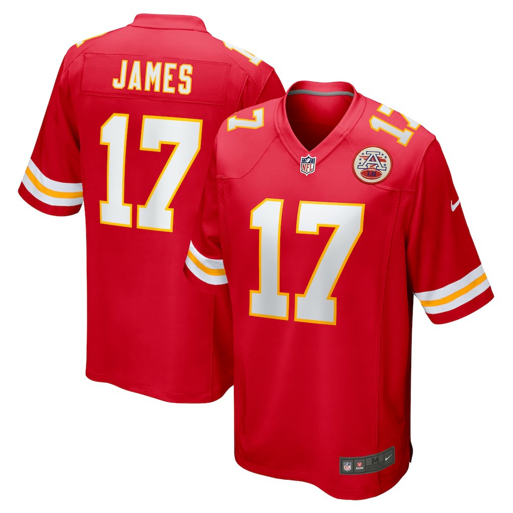 Richie James Kansas City Chiefs Game Jersey - Red cheap