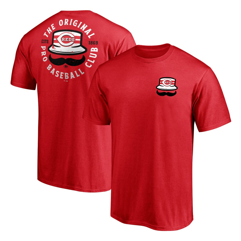 Cincinnati Reds Hometown Collection Stache T-Shirt Red