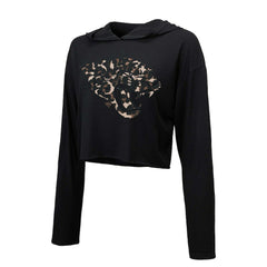 Trevor Lawrence Jacksonville Jaguars Majestic Threads Women's Leopard Player Name & Number Long Sleeve Cropped Hoodie - Black cheap
