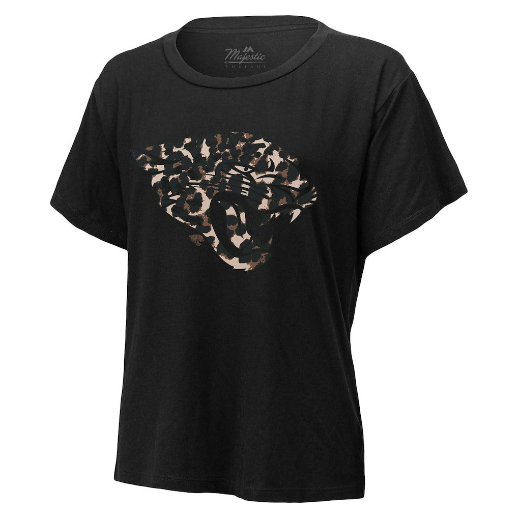 Trevor Lawrence Jacksonville Jaguars Majestic Threads Women's Leopard Player Name & Number T-Shirt - Black discount