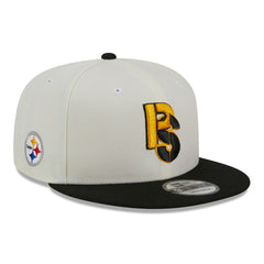 Pittsburgh Steelers New Era City Originals 9FIFTY Snapback Hat - Cream/Black on sale