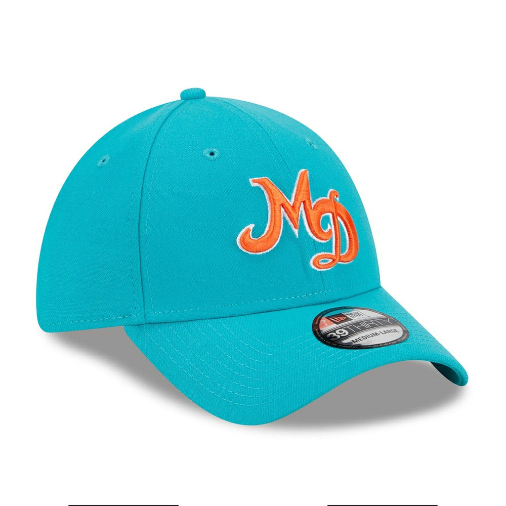 Miami Dolphins New Era City Originals 39THIRTY Flex Hat - Aqua on sale
