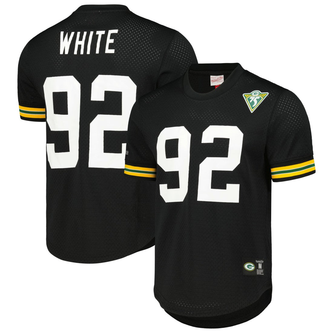 Reggie White Green Bay Packers Retired Player Name and Number Mesh Top - Black discount