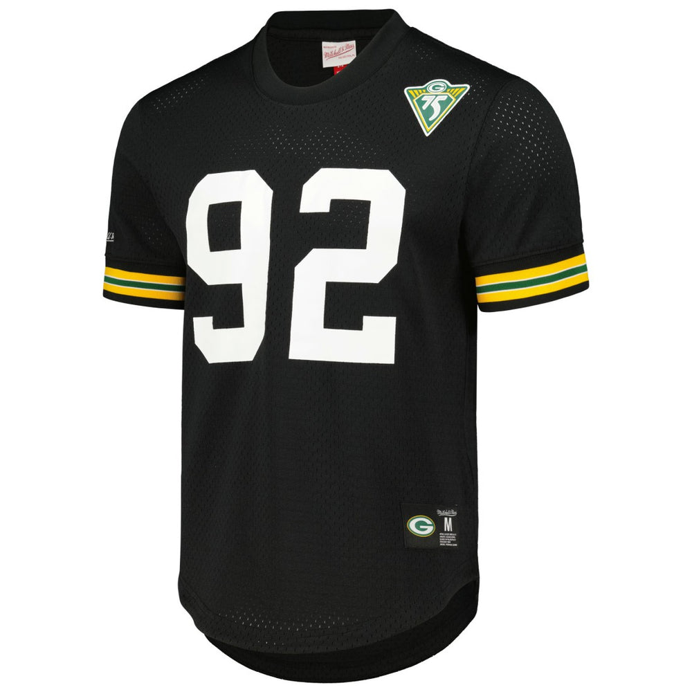 Reggie White Green Bay Packers Retired Player Name and Number Mesh Top - Black discount