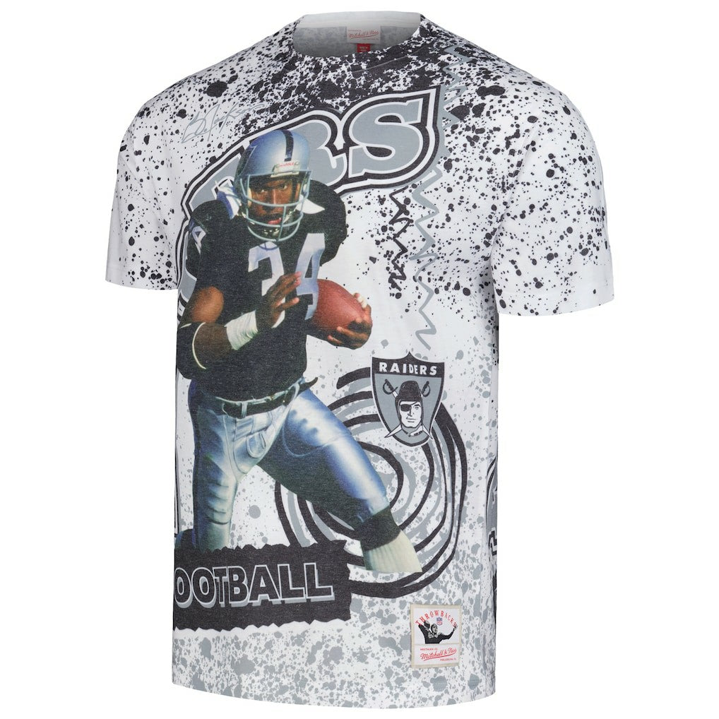 Bo Jackson Las Vegas Raiders Retired Player Name & Number Burst T-Shirt - White outlet