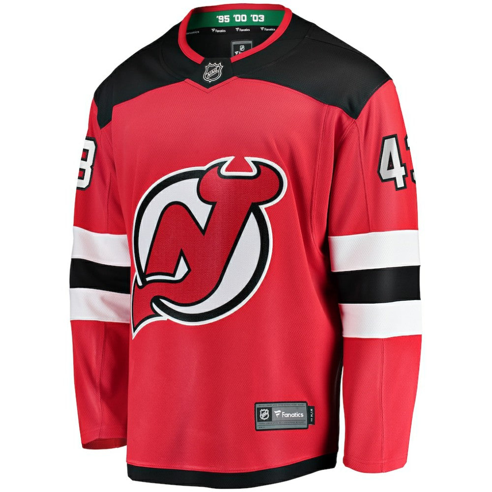 Luke Hughes New Jersey Devils Fanatics Home Breakaway Player Jersey - Red Jerseys