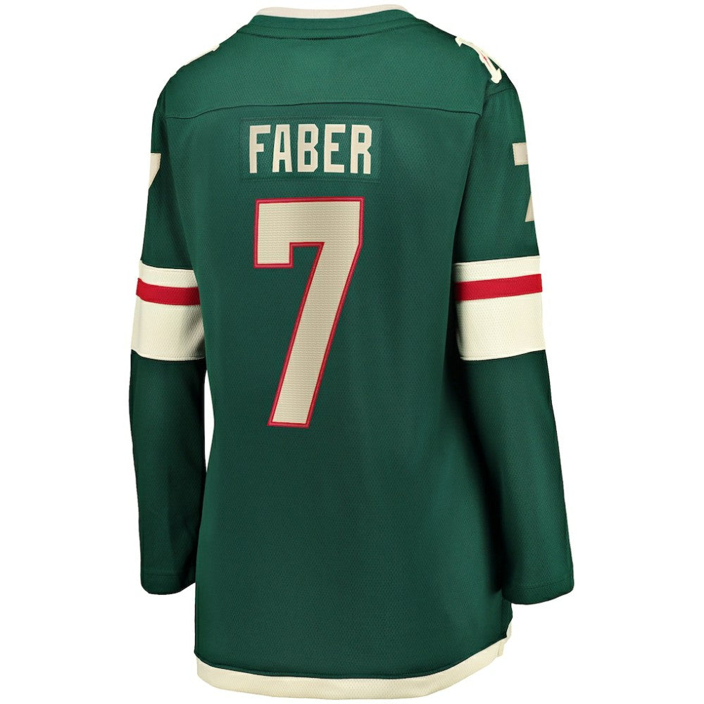 Brock Faber Minnesota Wild Fanatics Women's Home Breakaway Player Jersey - Green Jerseys