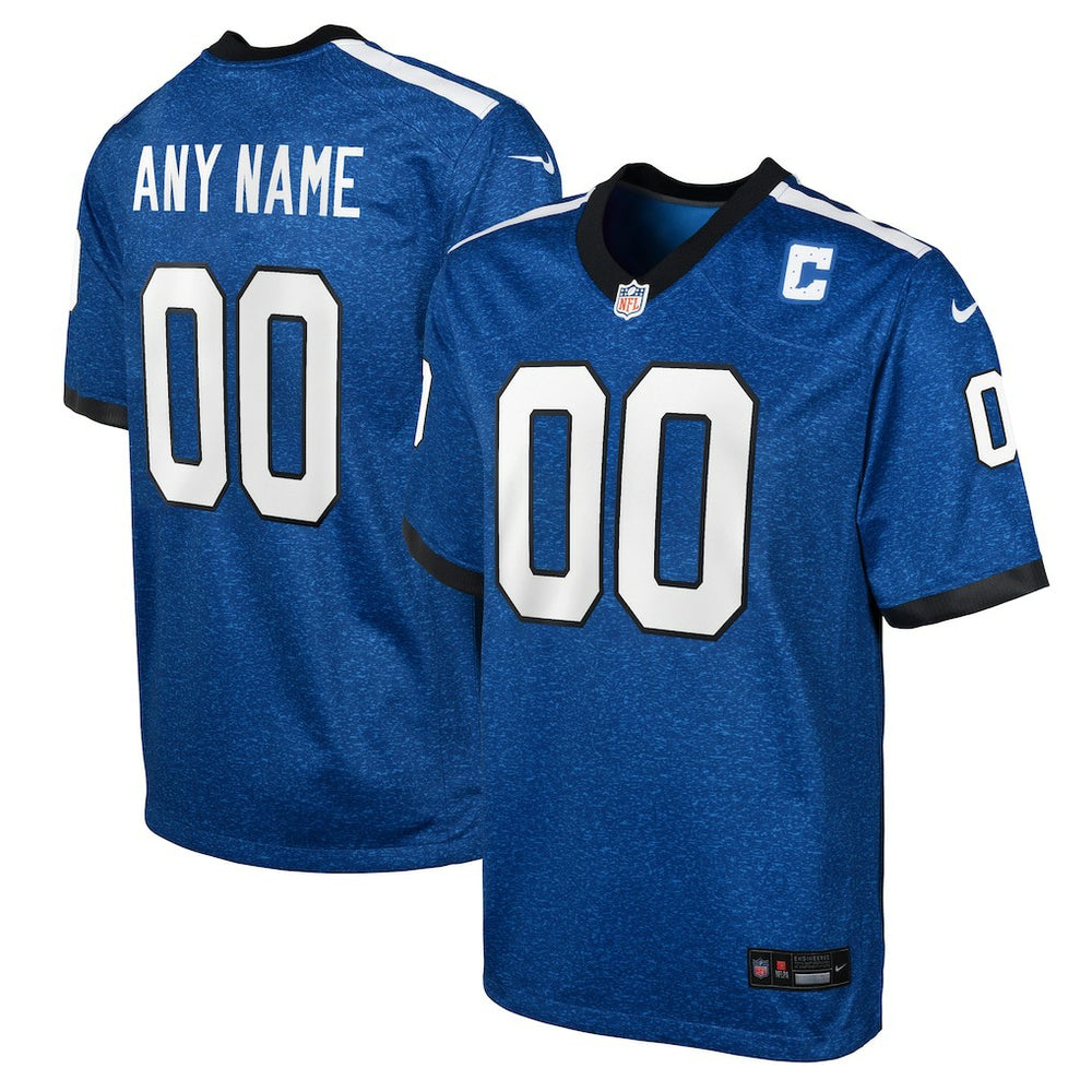 Indianapolis Colts Youth Indiana Nights Alternate Custom Game Jersey - Blue cheap