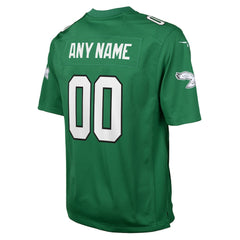 Philadelphia Eagles Youth Alternate Custom Game Jersey - Kelly Green outlet