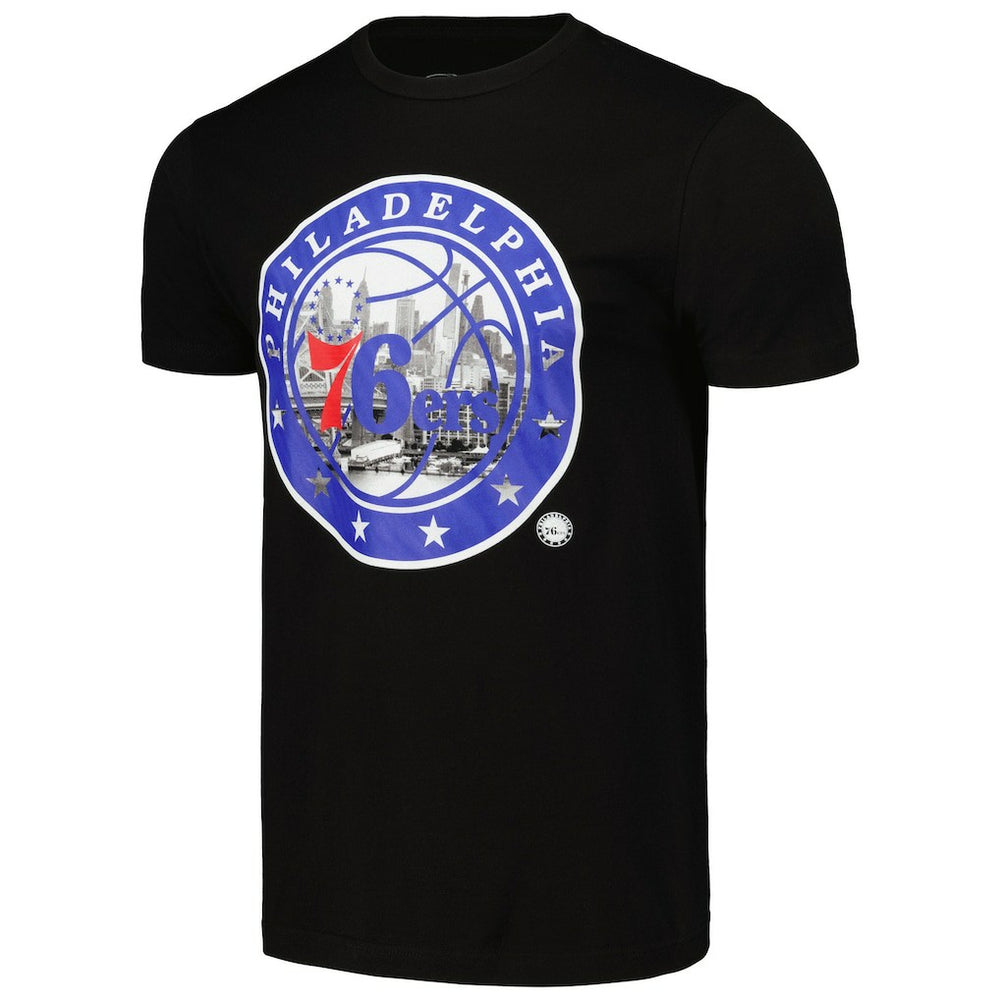 Philadelphia 76ers Stadium Essentials Unisex City View T-Shirt - Black for sale