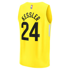 Walker Kessler Utah Jazz Youth Fast Break Player Jersey - Icon Edition - Yellow outlet