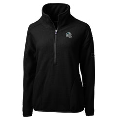 Carolina Panthers Cutter & Buck Women's Helmet Logo Cascade Eco Sherpa Fleece Half-Zip Pullover Jacket - Black for sale