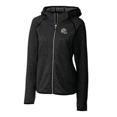 New Orleans Saints Cutter & Buck Women's Helmet Logo Mainsail Sweater-Knit Full-Zip Hoodie - Charcoal outlet