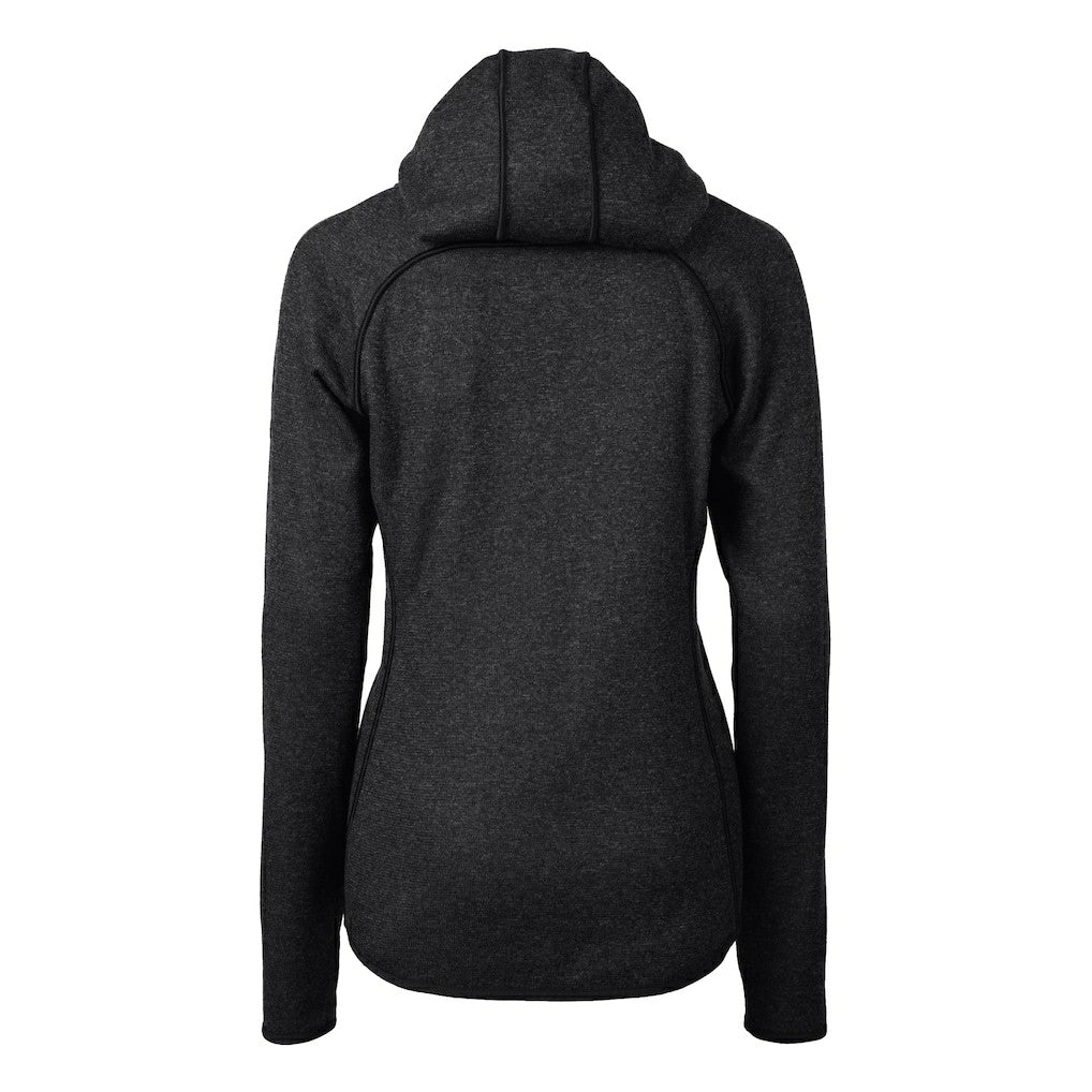 New Orleans Saints Cutter & Buck Women's Helmet Logo Mainsail Sweater-Knit Full-Zip Hoodie - Charcoal outlet