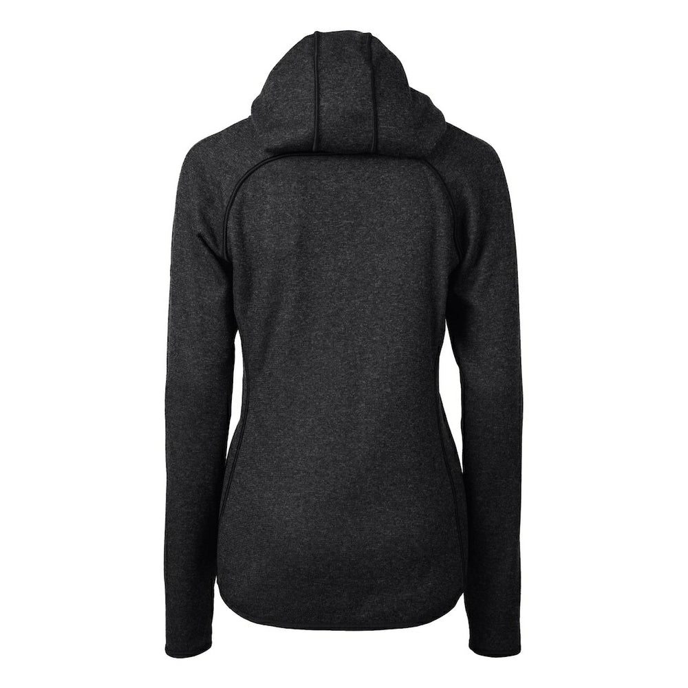 New Orleans Saints Cutter & Buck Women's Helmet Logo Mainsail Sweater-Knit Full-Zip Hoodie - Charcoal outlet