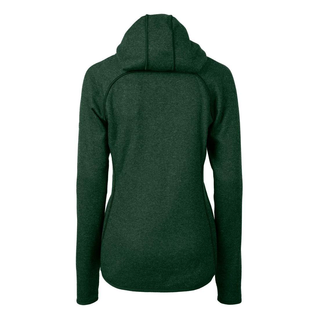 Green Bay Packers Cutter & Buck Women's Helmet Logo Mainsail Sweater-Knit Full-Zip Hoodie - Green on sale