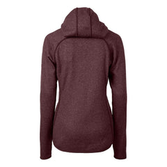 Washington Commanders Cutter & Buck Women's Helmet Logo Mainsail Sweater-Knit Full-Zip Hoodie - Burgundy outlet