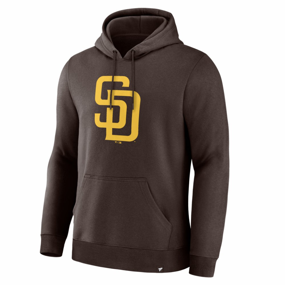 San Diego Padres Primary Logo Legacy Hoodie Brown