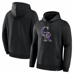 Colorado Rockies Primary Logo Legacy Hoodie Black