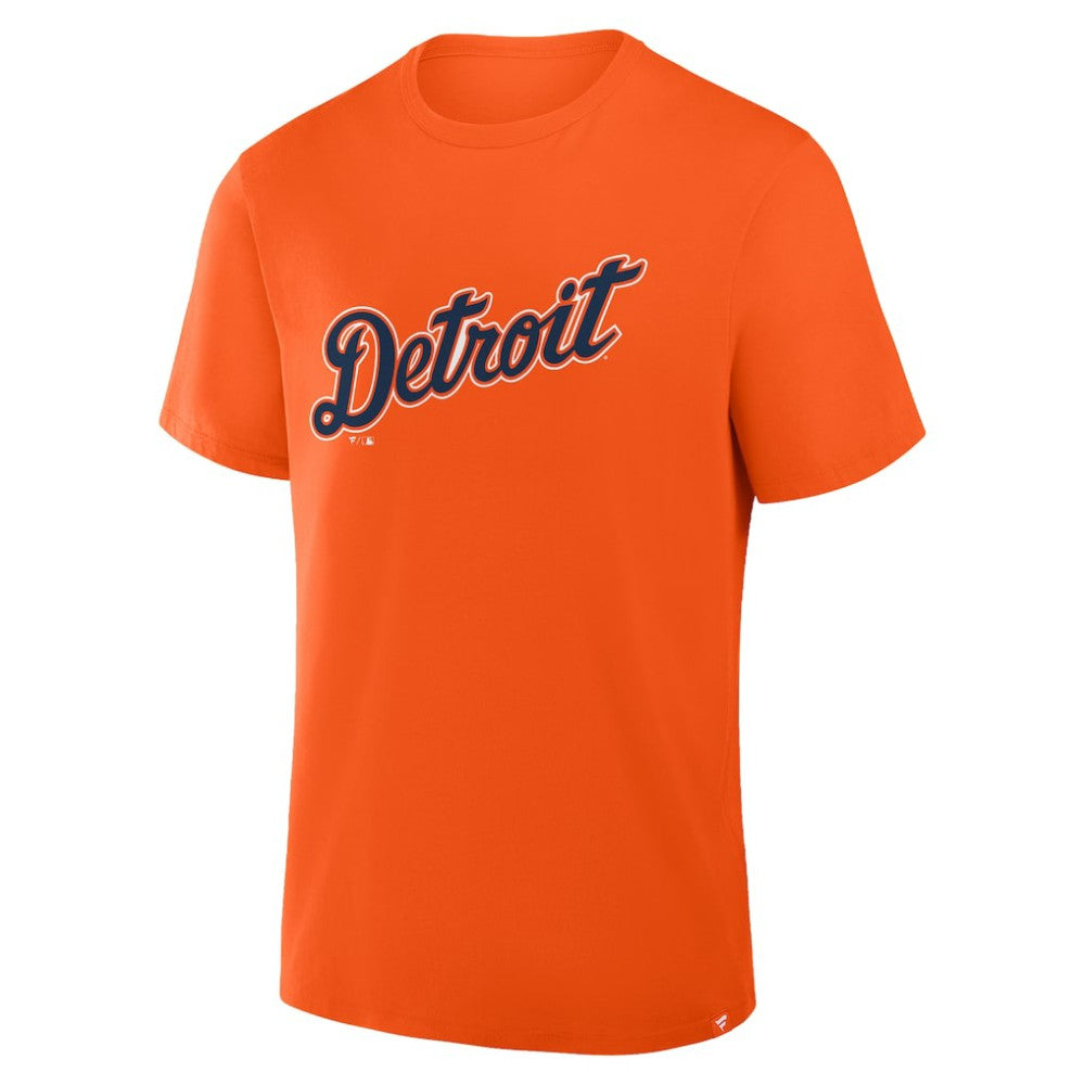 Detroit Tigers Wordmark Legacy T-Shirt Orange