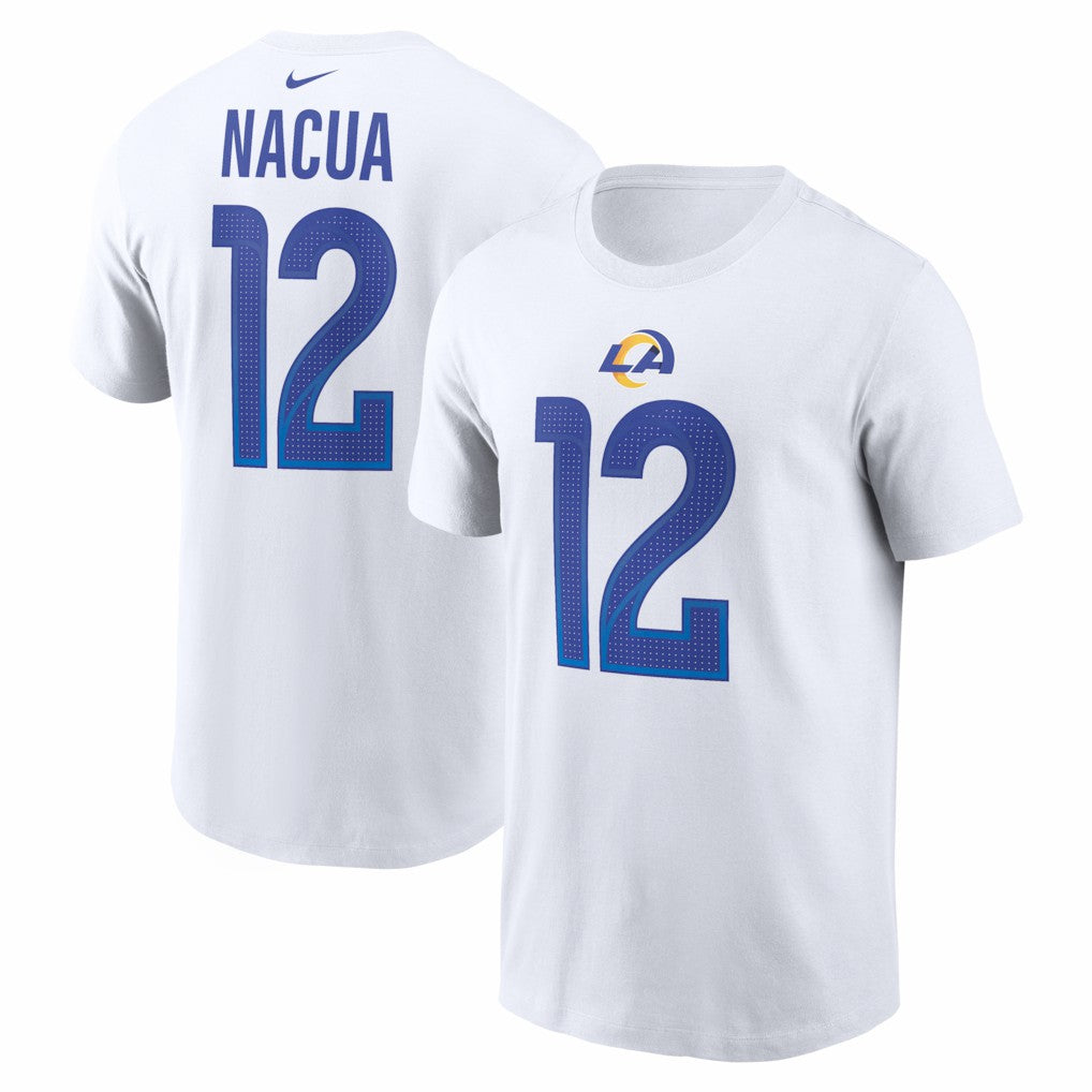 Puka Nacua Los Angeles Rams Player Name & Number T-Shirt - White on sale