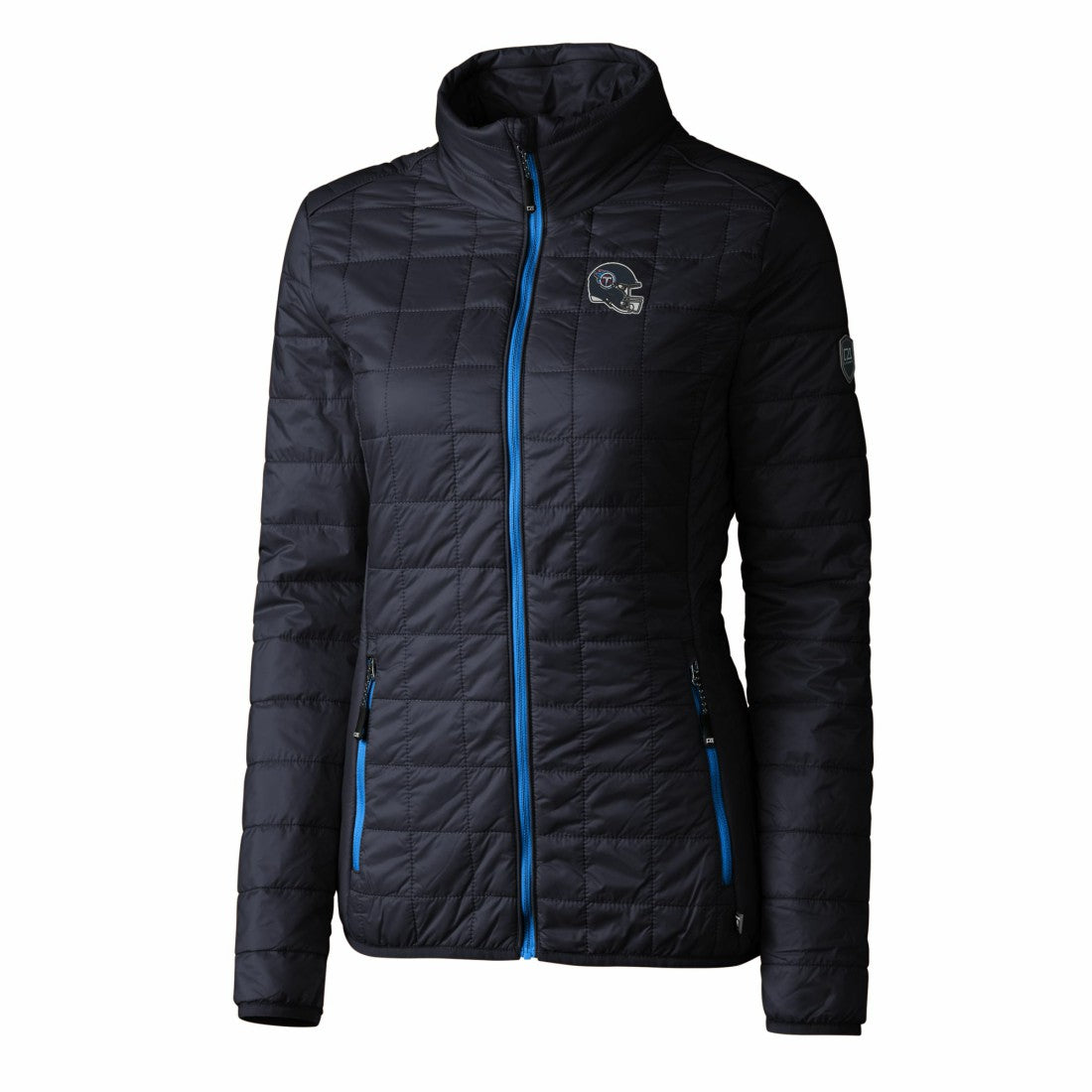 Tennessee Titans Cutter & Buck Women's Helmet Logo Rainier PrimaLoft Eco Insulated Full-Zip Puffer Jacket - Navy outlet