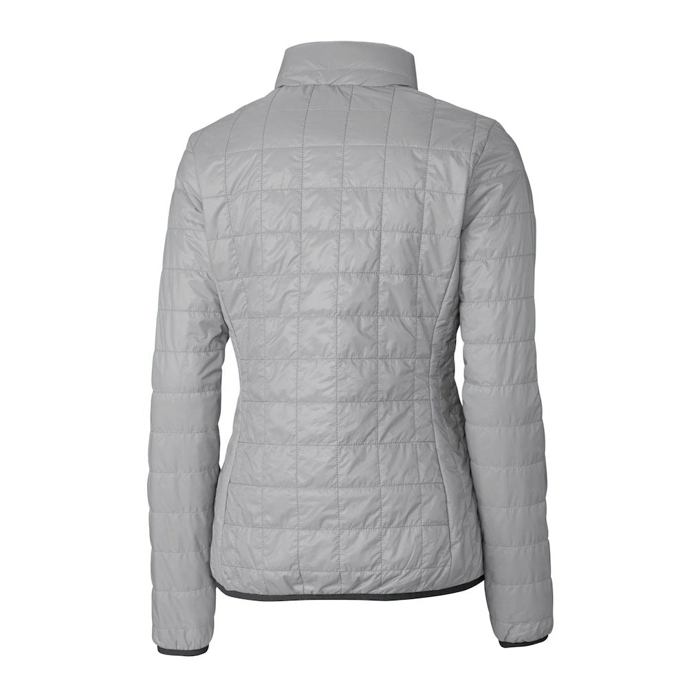 Baltimore Ravens Cutter & Buck Women's Helmet Logo Rainier PrimaLoft Eco Insulated Full-Zip Puffer Jacket - Gray on sale