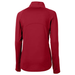 Kansas City Chiefs Cutter & Buck Women's Helmet Logo Adapt Eco Knit Stretch Recycled Half-Zip Pullover Top - Red online